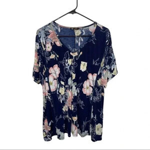 VISION Floral Babydoll Tunic